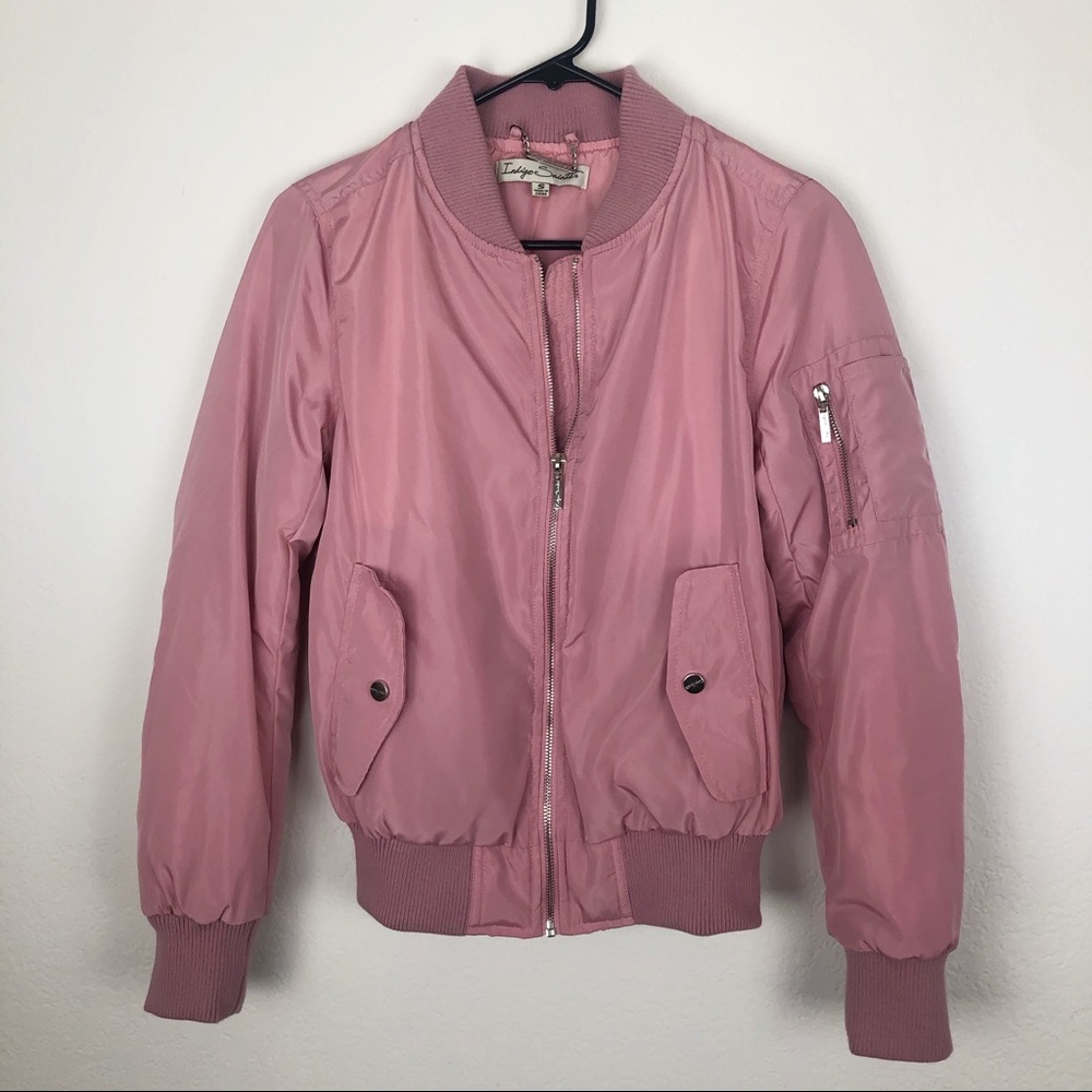 Mauve Pink Bomber Style Jacket | Juniors